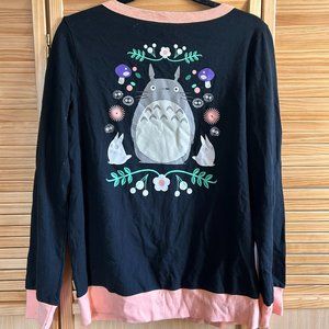 HOT TOPIC NEW Totoro Retro Garden Cardigan Size Large